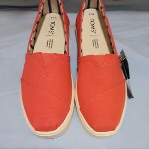 NWT Toms Alpargata Heritage Canvas Cupsole Slip-On, Women size 7.5